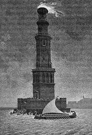 Le phare d'Alexandrie a brillé pendant plus de mille ans avant de  s'effondrer