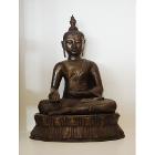 Sculpture indiennede Bouddha en bronze.