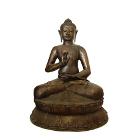 Sculpture de Bouddha en bronze.